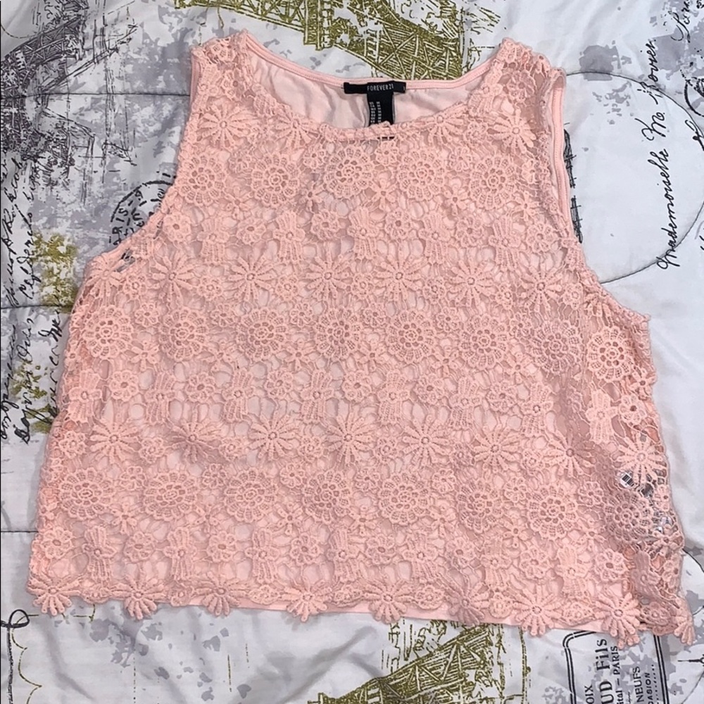 Forever 21 Cropped Floral Top